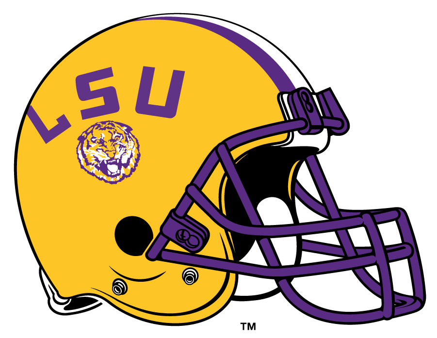 LSU Tigers 1980-2013 Helmet Logo iron on transfers for T-shirts